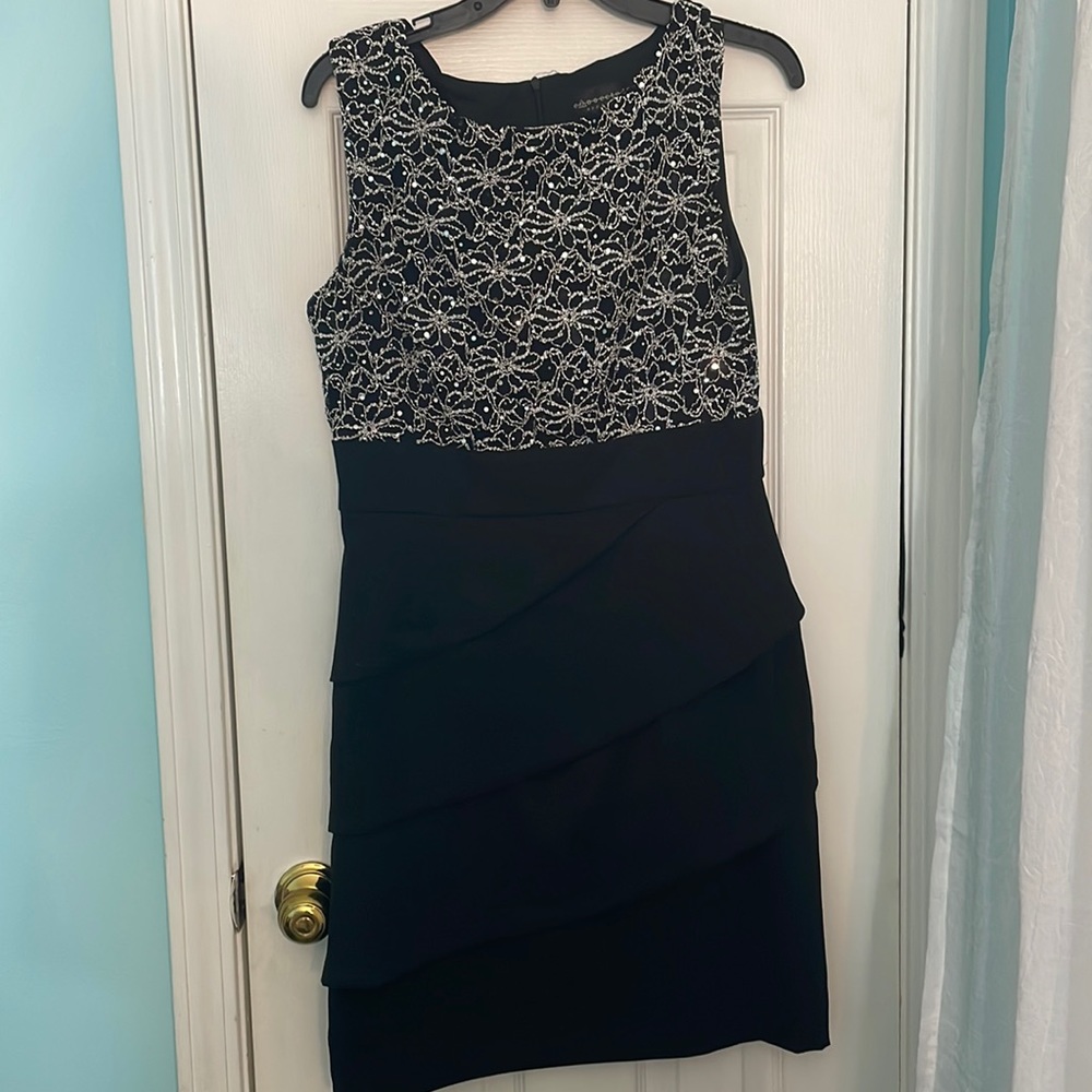 Womens black cocktail dress